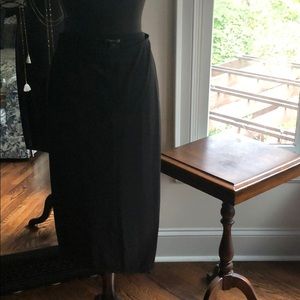 Kenneth Cole Asymmetrical Black Skirt